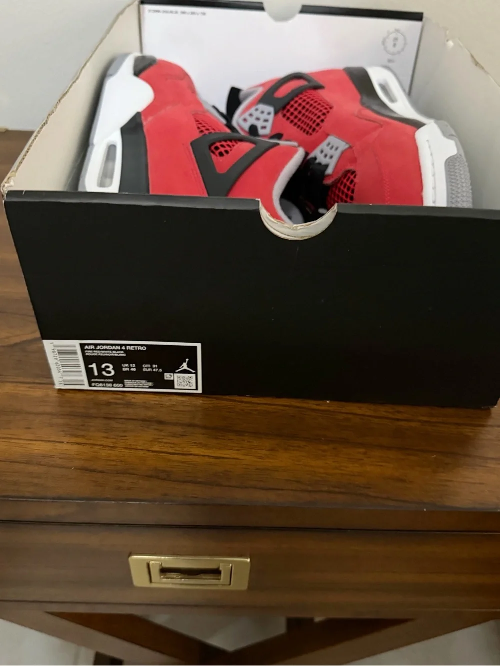 Jordan 4 Retro Toro Bravo size 13 mens FQ8138-600
